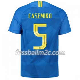 Fußballtrikots Brasilien Casemiro 5 Auswärts Trikotsatz WM 2018